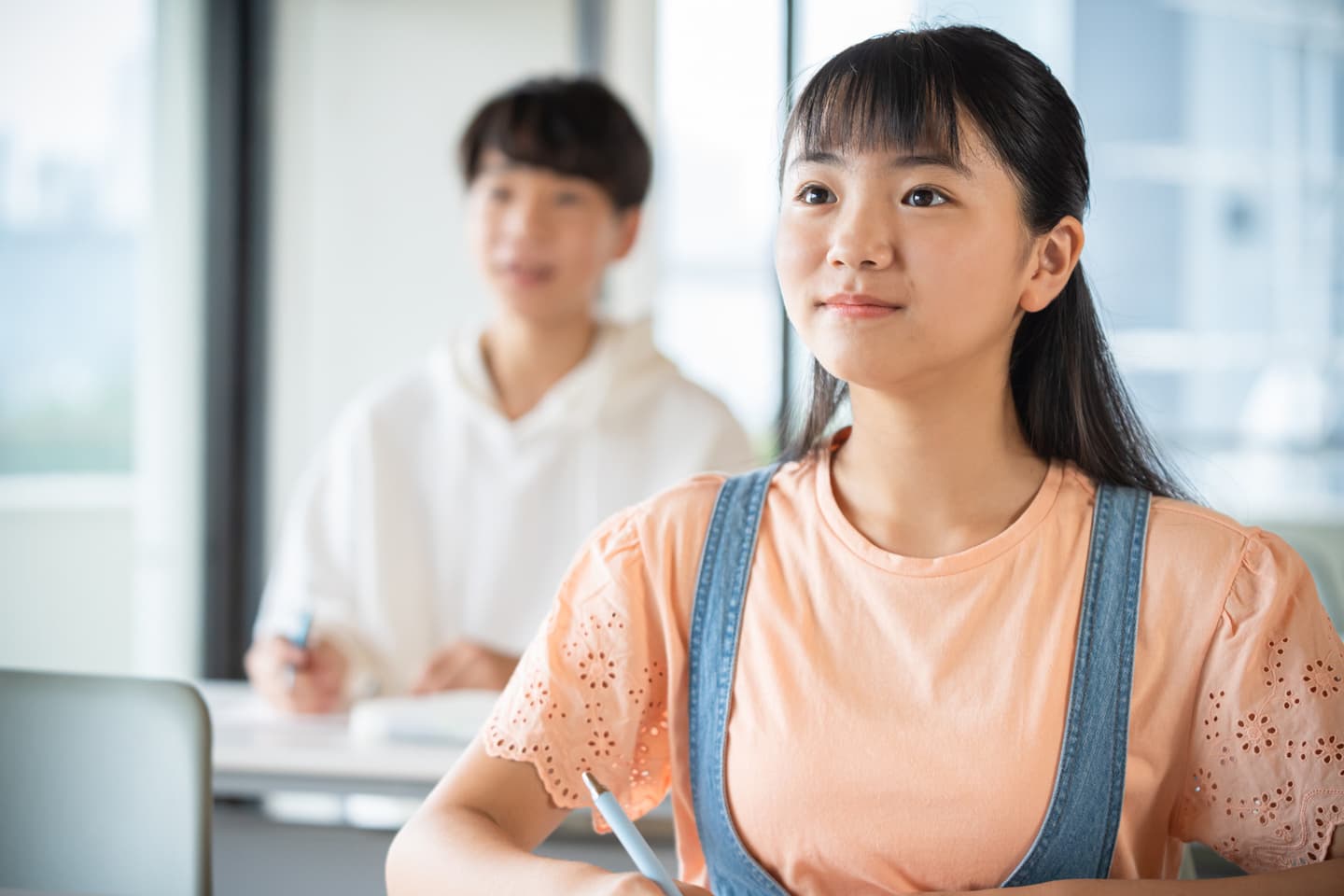 一点をみる生徒